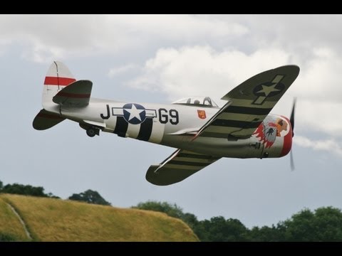 GIANT 1/4 SCALE RC P47 - MOKI 250cc - JOHN MASON 20th LMA COSFORD - 2012