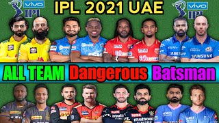 IPL 2021 UAE | All Team Dangerous Batsman | IPL 2021 RCB Team | CSK 2021 | IPL 2021