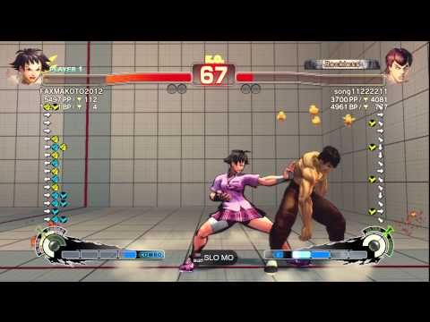 SSF4 AE Ver. 2012: FAXgimoto [Makoto] vs. song11222211 [Fei Long] - PSN Ranked Match