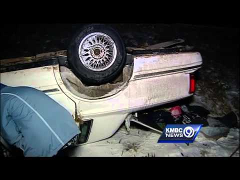 Crash caught on camera shows danger of speed on slick roads