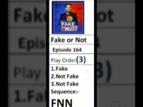 Flipkart quiz fake or not episode 164 ka answer // fake or not ka answer today episode 164