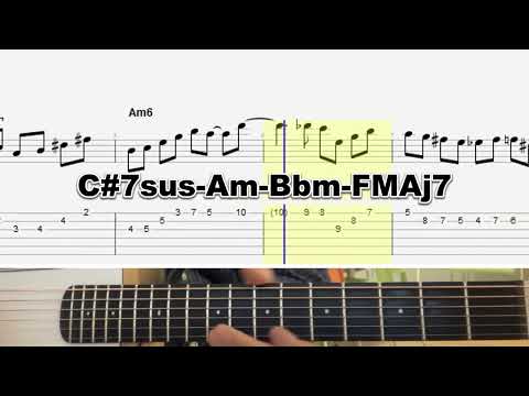 C#7sus-Am-Bbm-FMaj7 Jazz Exercise