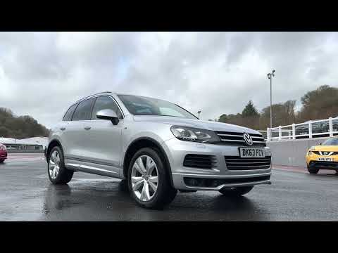 2013 VW TOUAREG 3.0 TDI V6 R-LINE Diesel Auto Silver for sale Castle Motors