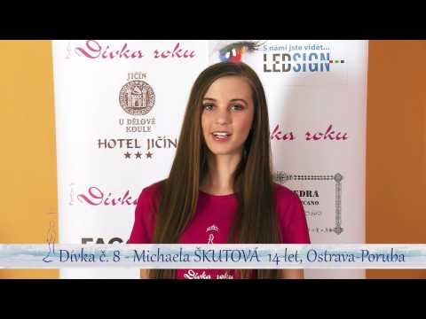 Dívka č. 8 Michaela ŠKUTOVÁ - medailonek finalistky Dívka roku 2013