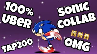 100% Uber collab SONIC event!!! Welcome home blue hedgehog - Episode 200 - The Battle Cats VietNam ~
