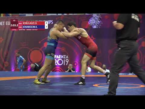 1/4 GR - 80 kg: B. KOBULADZE (GEO) v. A. JOHANSSON (SWE)