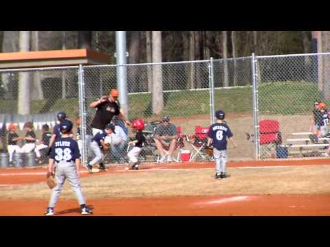 Hudson Rhines hits the ball