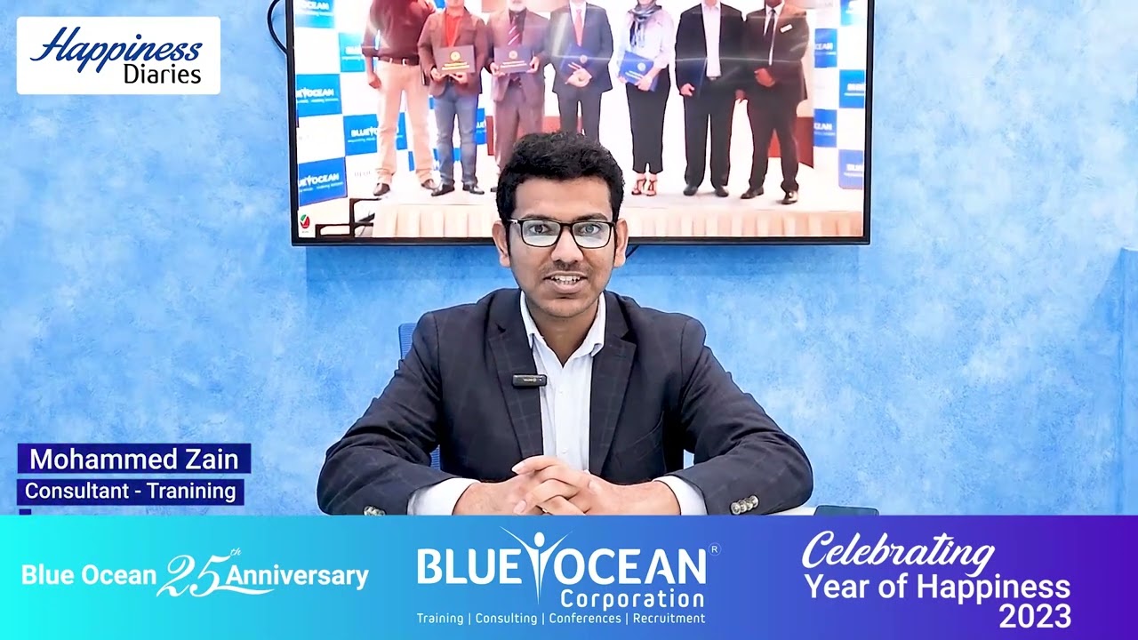 Blue Ocean Corporation Happiness Diaries 2023 - Mohammed Zain