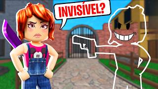 A MURDER vs A XERIFE INVISÍVEL NO ROBLOX! (Murder Mystery 2)