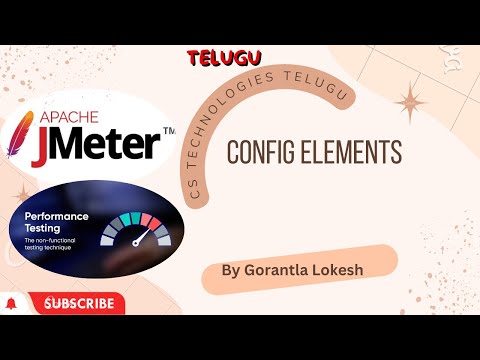 JMeter Beginner[2024] Part 9: Config Elements in Jmeter | Telugu