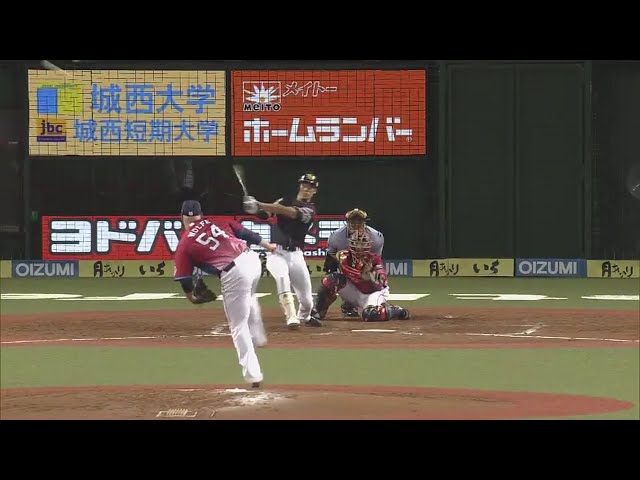 【5回表】うまく引っ張った!! ホークス・上林がライト線へ同点タイムリー!! 2017/8/6 L-H