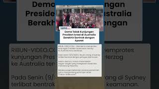 Ribuan Massa di Sydney Bentrok dengan Polisi, Tolak Kunjungan Presiden Israel Isaac Herzog