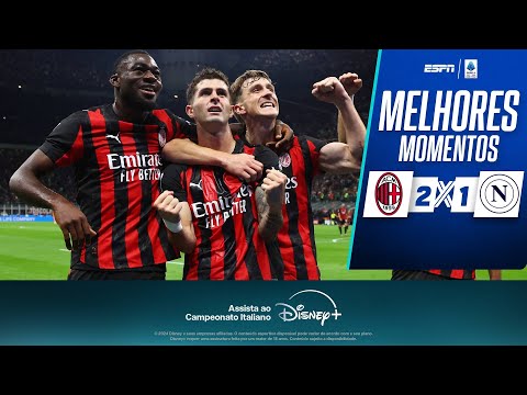 Gols e lances de Milan x Napoli