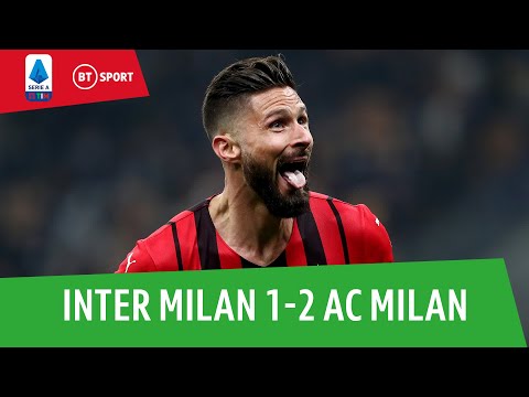 Inter Milan vs AC Milan (1-2) | The Olivier Giroud Show As Title Race Hots Up | Serie A Highlights