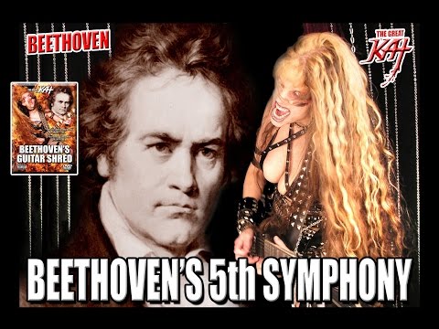 BEETHOVEN 5th SYMPHONY-GREAT KAT is REINCARNATION of BEETHOVEN! BEETHOVEN'S GUITAR SHRED COMMERCIAL