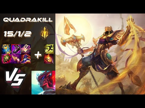 MID Azir vs Yone [QUADRAKILL] - NA Grandmaster Patch 26.1