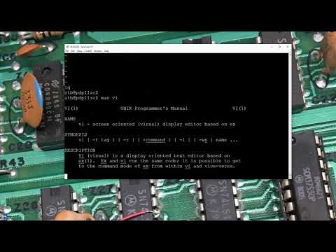 PiDP11 - PDP11/70 - 211BSD - A simple c program - Hello World! - STB300
