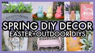 🐣SPRING AND EASTER DIY CRAFTS | DOLLAR TREE DIY DECOR | OUTDOOR DIY DECOR