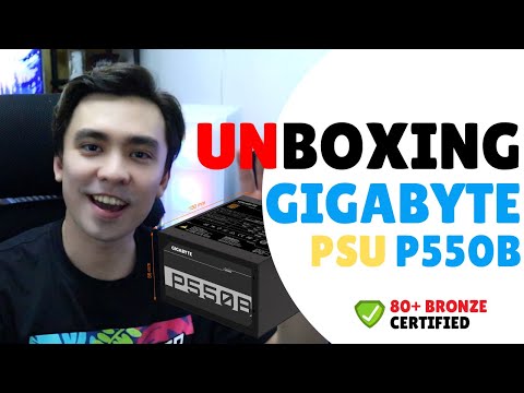 Gigabyte P550B maitinimo blokas 550 W 20+4 pin ATX ATX Juoda video