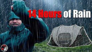 🌧 Endless Heavy Rain Camping - Overnight Adventure