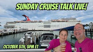 Sunday Cruise Talk Live | Let's Talk Cruising!