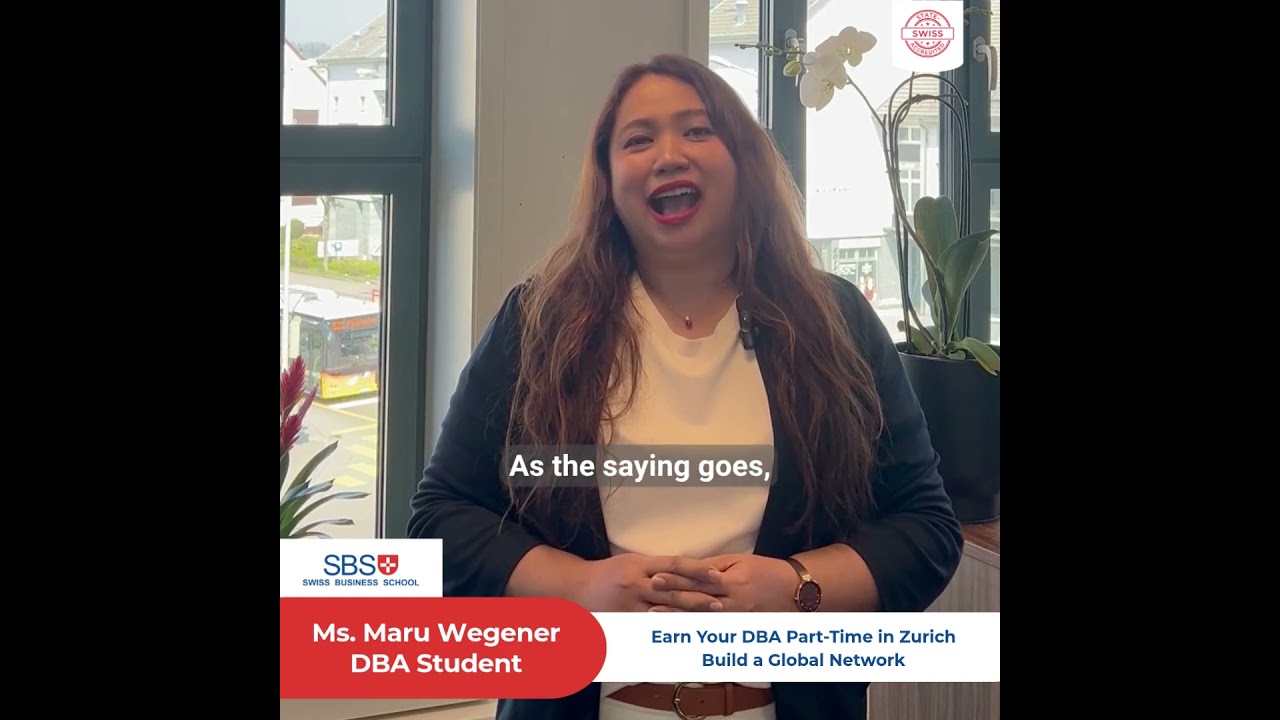 Meet Ms. Maru Wegener, a DBA student at SBS Swiss Business School
