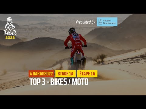 ダカールラリー2022 バイク部門の初日トップ3のハイライト動画