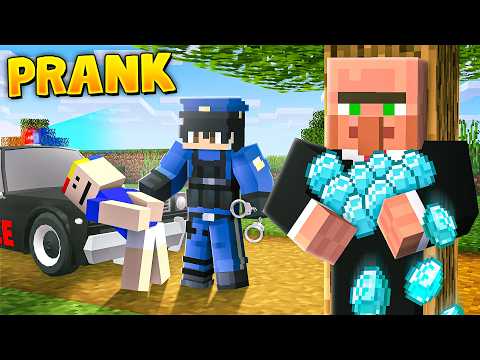 I Become POLICE to Prank My Friend in Minecraft!