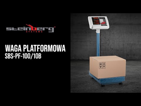 Video - Waga platformowa - 100 kg / 0,01 kg - 40 x 30 cm - składana - wyświetlacz LED