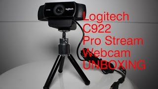 Video thumbnail for Logitech C922 Pro Stream Webcam [UNBOXING] 1080p/30FPS + STATIV / Tripod by Snarfuofficial