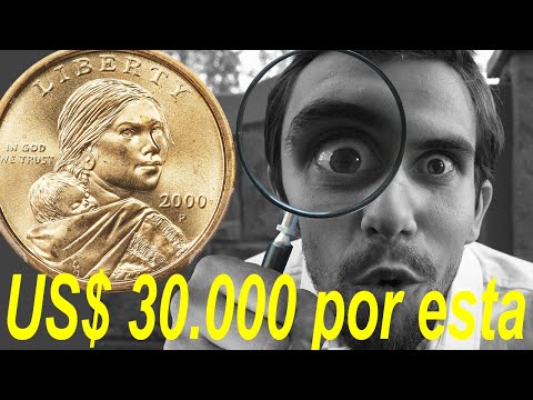 US$30,000 Sacagawea 1 Dollar Coin.