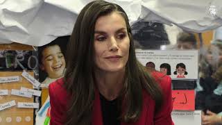 S.M. la Reina visita el CEIP Cortes de Cádiz, que forma parte del Programa de Educación Socio-Emocional “Think Equal”