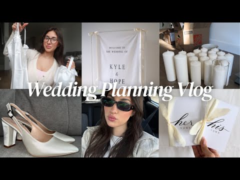 WEDDING PLANNING VLOG! Dream wedding on a budget, DIY Decor, Finalizing vendors + finding my perfume