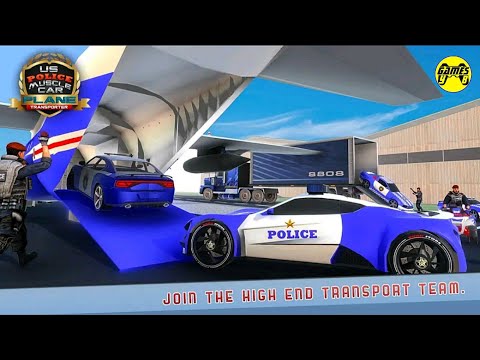 US Police Muscle Car Cargo Plane Simulator - Android Gameplay FHD
