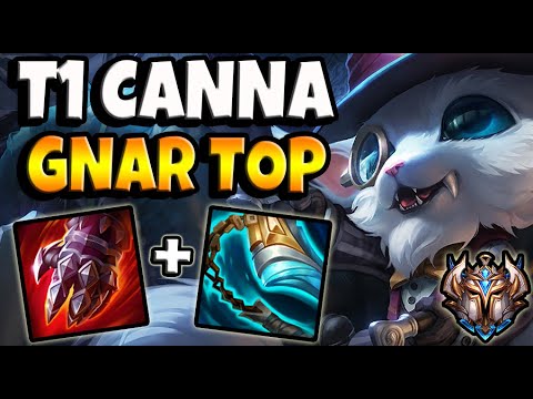 T1 Canna GNAR TOP vs LULU - Korea Challenger Patch 11.3 ✅