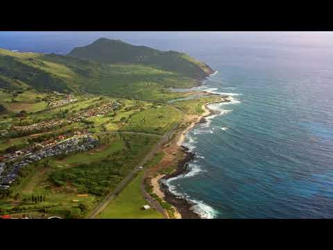 The Sandy Beach on Oahu, Hawaii with a view towards the Makapuu Point