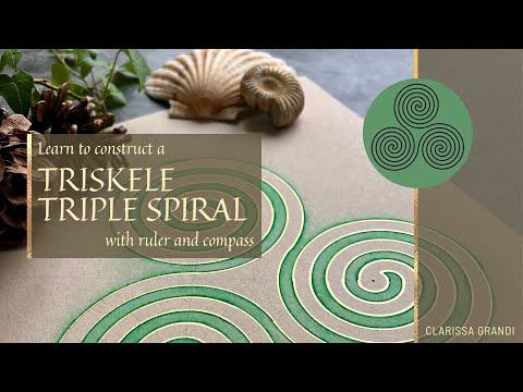Learn to Construct a Triskele Triple Spiral Motif With a Ruler and Compass
