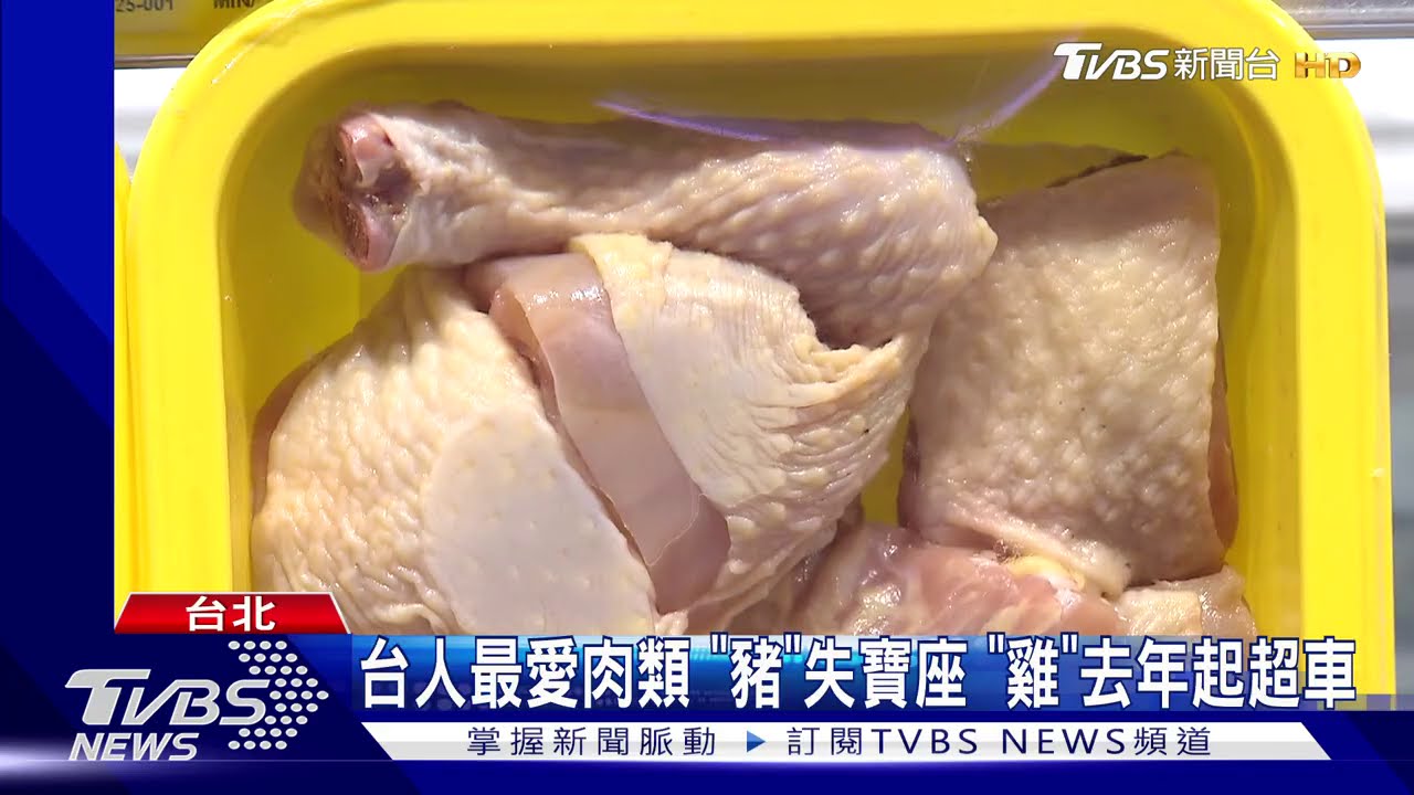 台人最愛肉類 「豬」失寶座「雞」去年起超車