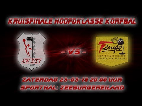 2e Play Off in de Hoofdklasse tussen AW.DTV 1 - Tempo 1