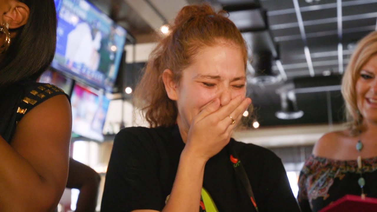 FOX5 Surprise Squad - Waitress with Dying Husband Gets $12,000 Tip!