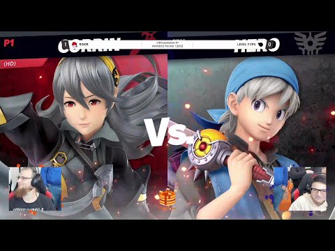 Hadeweka (Corrin) vs. Level 9 CPU (Hero, Pit) - LR1 | VirtuaSmash #7