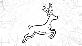 How to Draw a Simple Reindeer | Step-by-Step Lesson