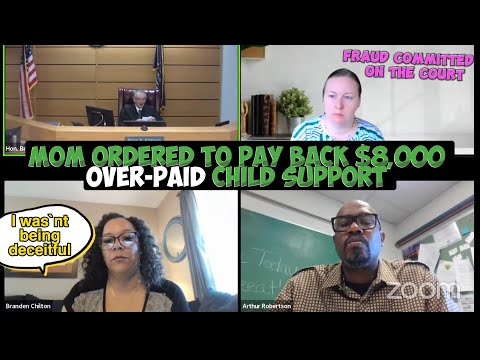 Mom Ordered to PAY Back $8,000 in Over-Paid Child Support | Fraud Committed On the Court