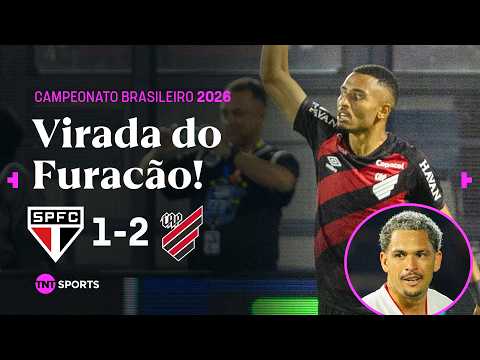 SÃO PAULO MARCA BELO GOL DE FALTA, MAS FURACÃO VIRA NO SEGUNDO TEMPO! SÃO PAULO 1X2 ATHLETICO-PR