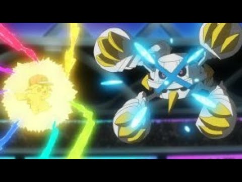 pikachu Vs. metagross(MEGA) - ash Vs. steven | pokemon journey master 8 battle