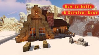 Minecraft: How To Build A Small Cabin Tutorial  Easy