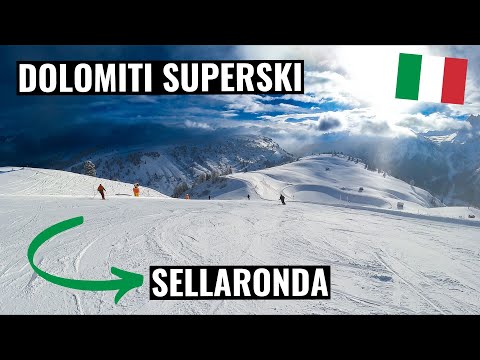 Dolomiti Superski - Sellaronda green, start and finish in Canazei