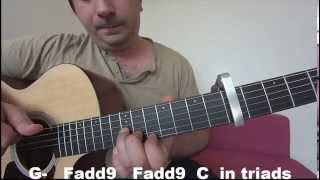 How to play Long nights Eddie Vedder acoustic guitar tutorial into the wild soundtrack