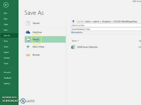 Mail Merge Excel Data to Word - YouTube