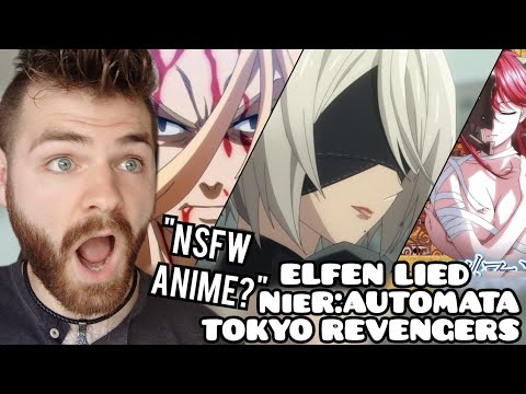 First Time Reacting to "ELFEN LIED x TOKYO REVENGERS x NieR:Automata Openings" | New Anime Fan!